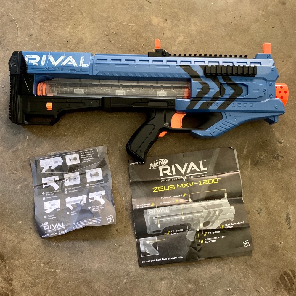 Nerf Rival Zeus MXV-1200 Blue Orange